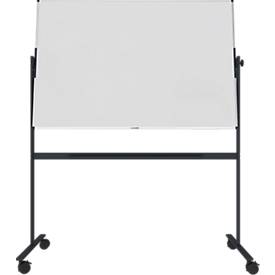 Stativ-Drehtafel Legamaster UNITE PLUS, magnetisch, drehbar um 360°, B 1500 x T 12,6 x H 1000 mm, emaillierter Keramikstahl, weiß